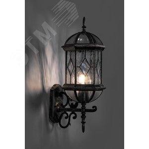 Светильник НБУ-60w вверх Е27 IP44 черное золото - фото 2