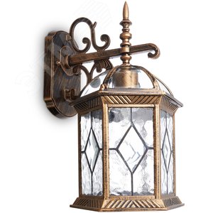 Изображение товара Светильник НБУ-60w вниз Е27 IP44 черное золото (шт)