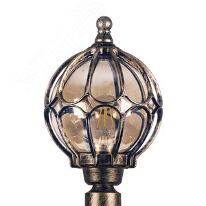 Светильник НТУ-60w столб Е27 IP44 черное золото - фото 3