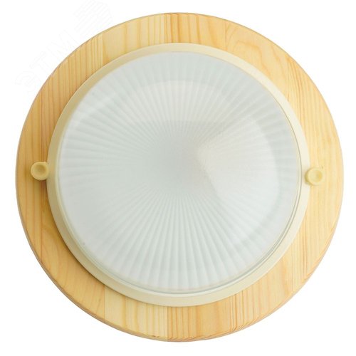 Светильник НБО-03-60-011 Е27 круг дерево клен IP54 - фото 3