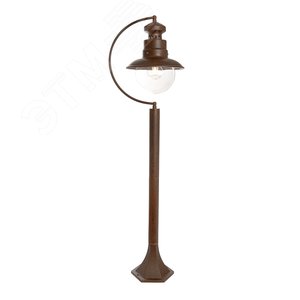 Светильник НТУ-60w столб Е27 IP44 коричневый - фото 1