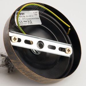 Светильник НСУ-60w цепь Е27 IP44 черное золото - фото 4