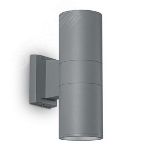 Светильник светодиодный уличный ДБУ-2х10w вверх/вниз 3000К IP54 серый - фото 1