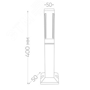 Светильник светодиодный уличный ДТУ-5w столб 4000К IP54 черный - фото 5