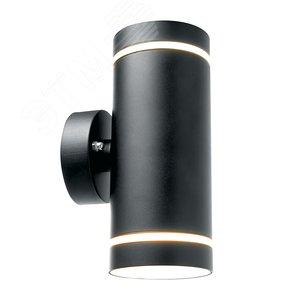 Светильник ДБУ-2х15w вверх/вниз GX53 без ламп IP54 черный - фото 2