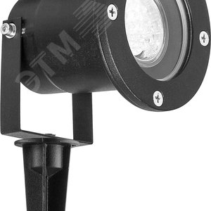 Светильник светодиодный тротуарный ДТУ-7w 4000К с лампой GU10 IP65 черный 3735 FERON - 2