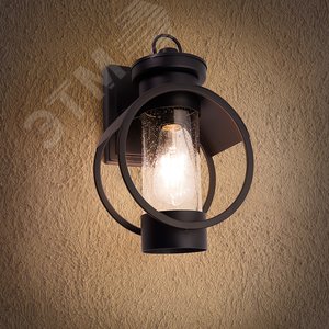 Светильник НБУ-60w вниз Е27 IP44 черный кованое железо - фото 4