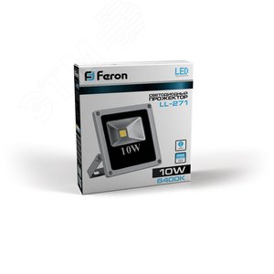 Прожектор светодиодный ДО-10w 1LED RGB контроллер ПДУ IP65 LL-271 FERON - 3