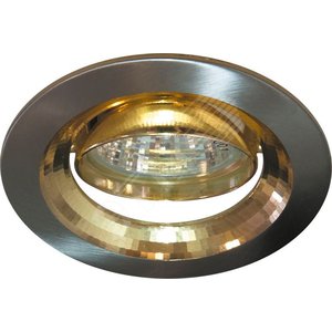 Светильник ИВО-50w 12в G5.3 поворотный титан/золото