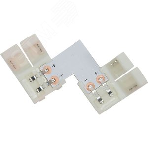 Комплект L коннекторов с соединителем для светодиодной ленты (3528/8мм) - фото 2