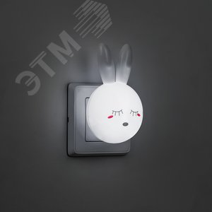 Ночник светодиодный 0.5w Зайчик белый - фото 2