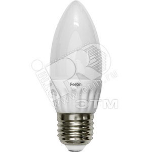 Лампа светодиодная LB-73 30LED(3W) 230V E27 4000K 107х38мм свеча