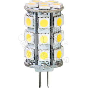 Лампа светодиодная LED 4вт 12в G4 теплый капсульная