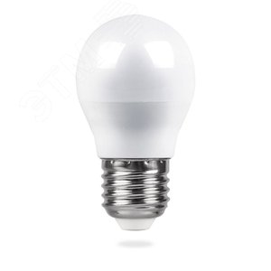 Лампа светодиодная LED 5вт Е27 теплый шар LB-38 FERON - 2
