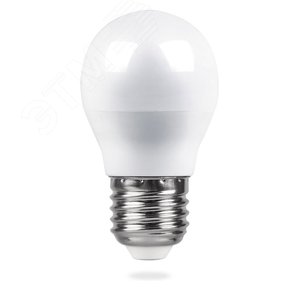 Лампа светодиодная LED 5вт Е27 белый шар LB-38 FERON - 2