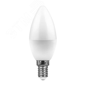 Лампа светодиодная LED 7вт E14 белый матовая свеча LB-97 FERON - 2