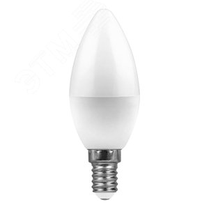 Лампа светодиодная LED 7вт E14 дневной матовая свеча LB-97 FERON - 2