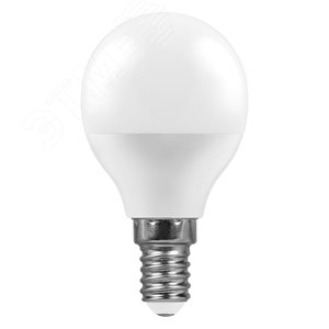 Лампа светодиодная LED 7вт Е14 дневной шар - фото 2