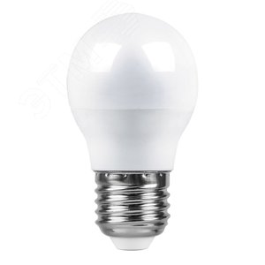 Лампа светодиодная LED 7вт Е27 белый шар LB-95 FERON - 2