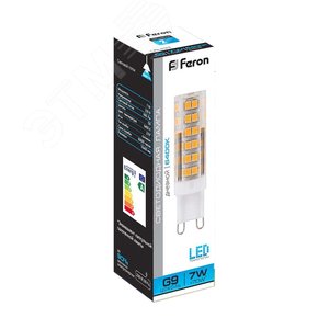 Лампа светодиодная LED 7вт 230в G9 дневной капсульная - фото 4