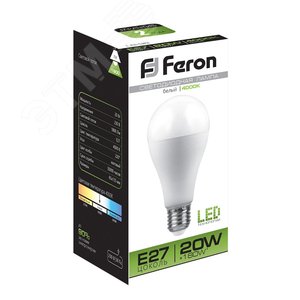 Лампа светодиодная LED 20вт Е27 белый LB-98 FERON - 3