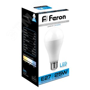 Лампа светодиодная LED 25вт Е27 дневной LB-100 FERON - 3