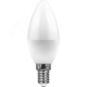 Лампа светодиодная LED 9вт Е14 белый матовая свеча LB-570 FERON - 2