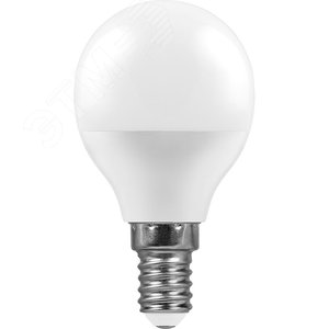 Лампа светодиодная LED 9вт Е14 дневной матовый шар - фото 2