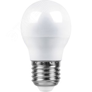 Лампа светодиодная LED 9вт Е27 теплый матовый шар LB-550 FERON - 2