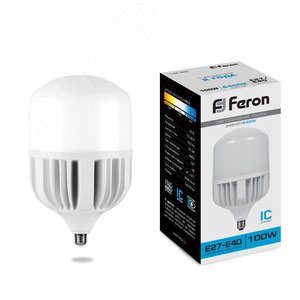 Лампа светодиодная LED 100вт Е27/Е40 дневной LB-65 FERON - 2