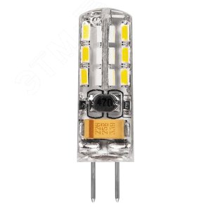 Лампа светодиодная LED 2вт 12в G4 теплый капсульная LB-420 FERON - 2