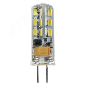Лампа светодиодная LED 2вт 12в G4 дневной капсульная - фото 3