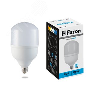 Лампа светодиодная LED 25вт Е27 дневной - фото 1