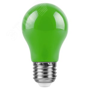 Лампа светодиодная LED 3вт Е27 зеленый шар - фото 2