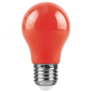 Лампа светодиодная LED 3вт Е27 красный шар - фото 2