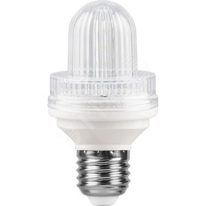 Лампа светодиодная LED 2вт Е27 строб прозрачный 6400К