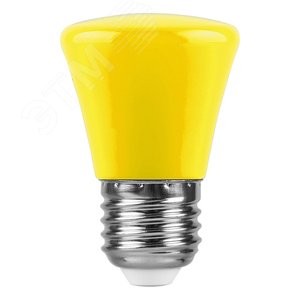 Лампа светодиодная LED 1вт Е27 желтый колокольчик LB-372 FERON - 2