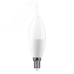 Лампа светодиодная LED 11вт Е14 белый матовая свеча на ветру LB-770 FERON - 2