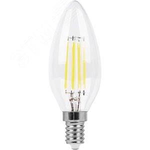 Лампа светодиодная LED 9вт Е14 теплый свеча FILAMENT LB-73 FERON - 2