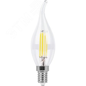 Лампа светодиодная LED 9вт Е14 теплый свеча на ветру FILAMENT LB-74 FERON - 2