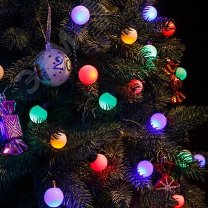 Гирлянда Шарики 40LED мульти 1.5 м - фото 4