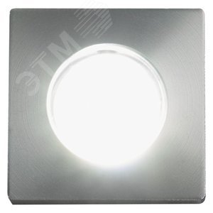 Светильник светодиодный ДВО-1w 6400K 43Лм квадратный серебро G774 FERON - 3