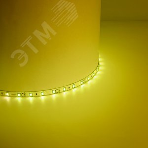 Лента светодиодная LEDх60/м 5м 4.8w/m 12в IP65 желтый
