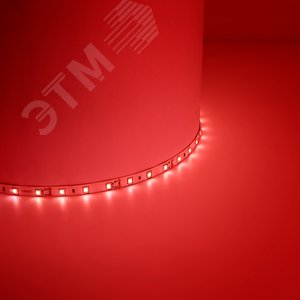 Лента светодиодная LEDх60/м 5м 4.8w/m 12в IP65 красный