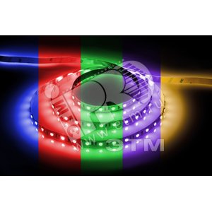 Лента светодиодная LEDх30/м 5м 7.2w/m драйвер 12в IP65 RGB