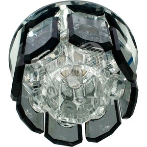 Светильник ИВО-35w 220в G9 прозрачный с прозрачно-серым стеклом