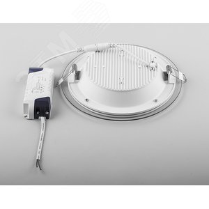 Светильник светодиодный ДВО-24w 4000K 1440Лм со стеклом белый - фото 2