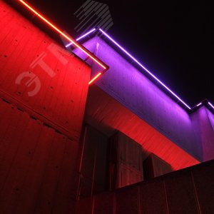 Лента светодиодная 9.6Вт/м 220В красный IP67 120LED/м LS720 неоновая - фото 5