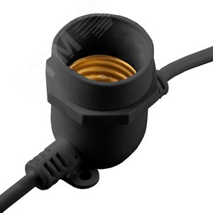 Гирлянда Белт-Лайт 8 м 10 патронов Е27 IP65 черный комплект - фото 2