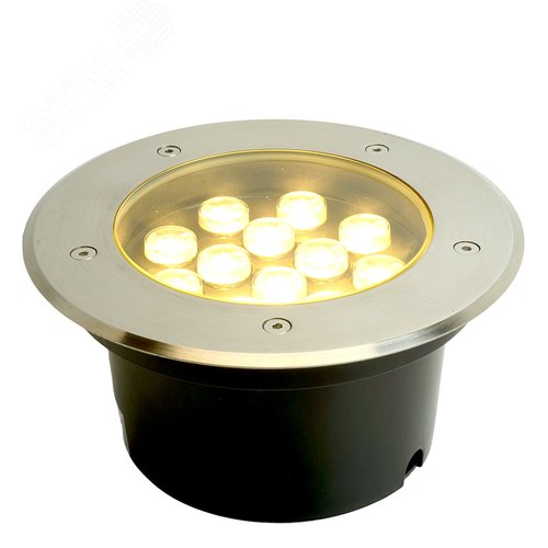 Светильник светодиодный тротуарный ДВУ-12w 2700К IP67 круг - фото 4